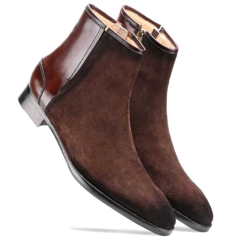 Etzel Suede Zipper Boots