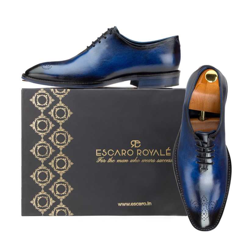 Blue Medallion Wholecut Oxfords