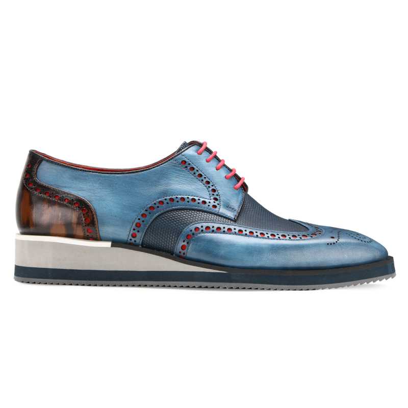 SAXTON AirFlexLite Wingtip Brogues - Blue