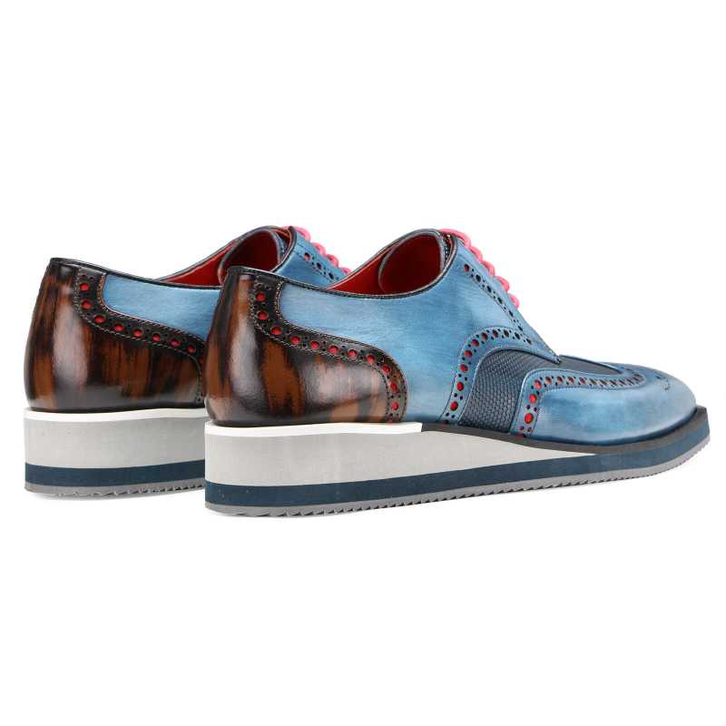 SAXTON AirFlexLite Wingtip Brogues - Blue