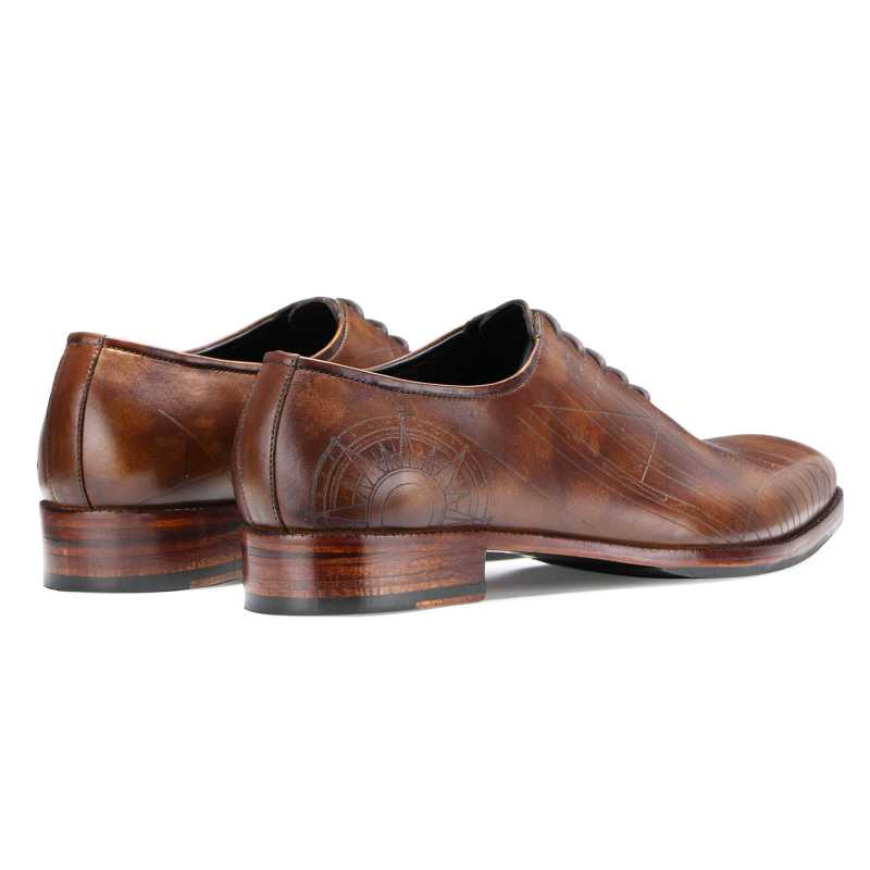 Saxton Wholecut With Leather Sole - Brown