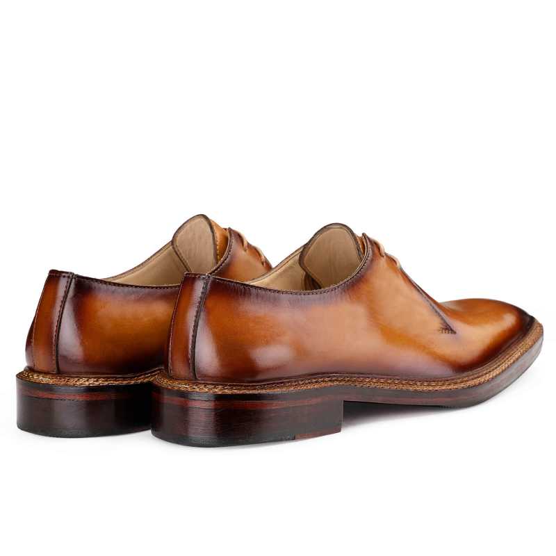 Baron Patina Dress Shoes In Tan