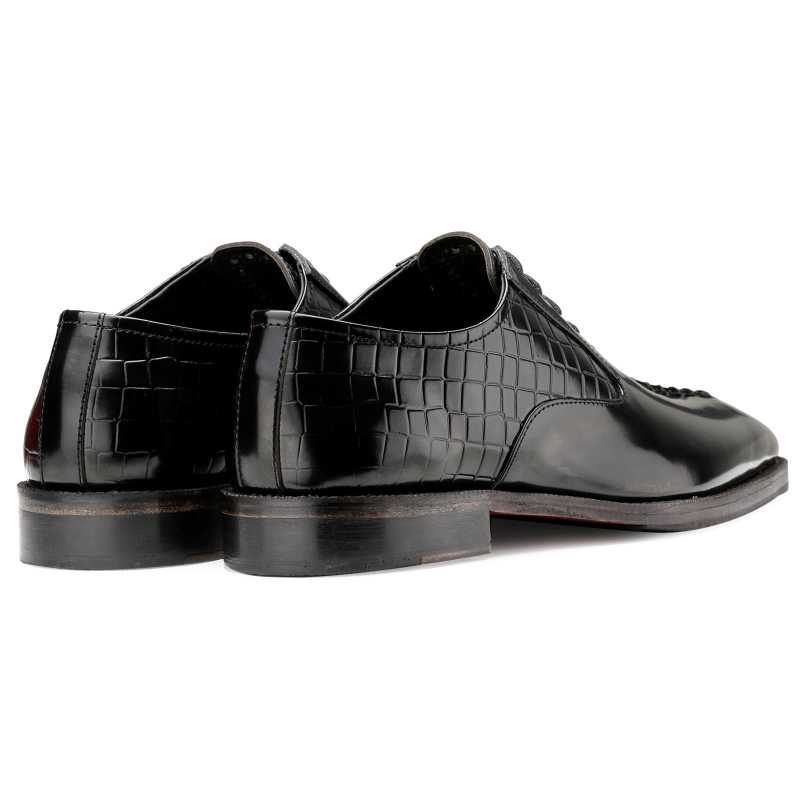 Tony Black Midsplit Oxford Shoes