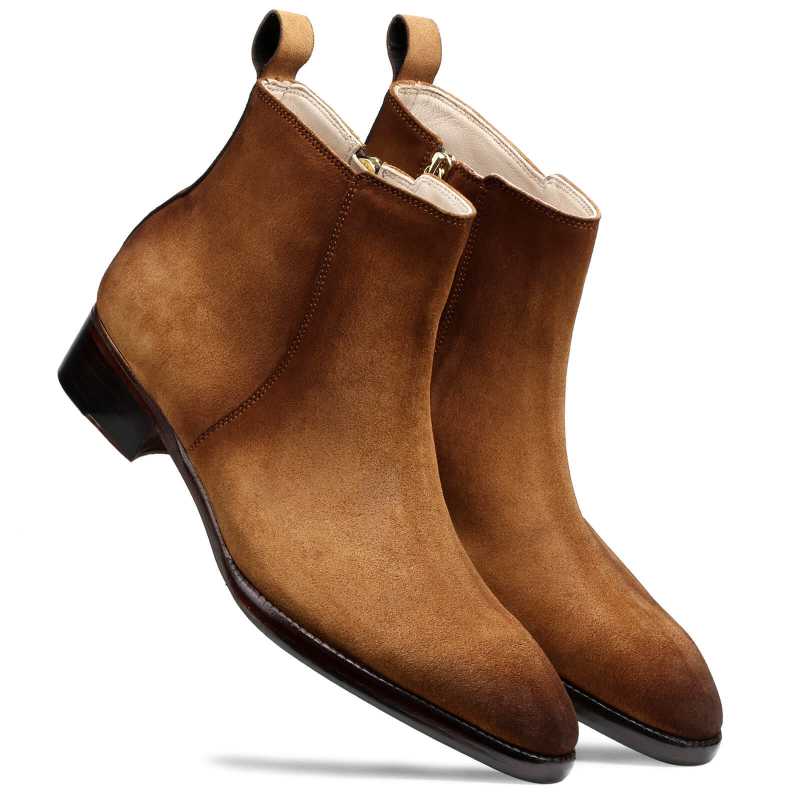 Carbine Suede Zipper Boots