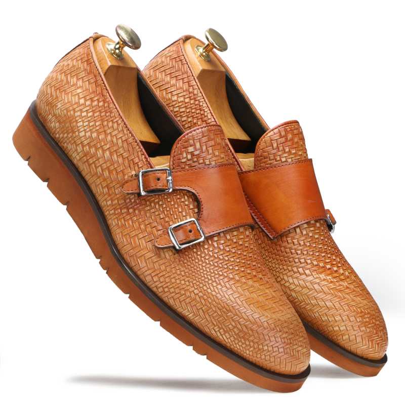 Walta Slipon Double Buckle Shoes for Men