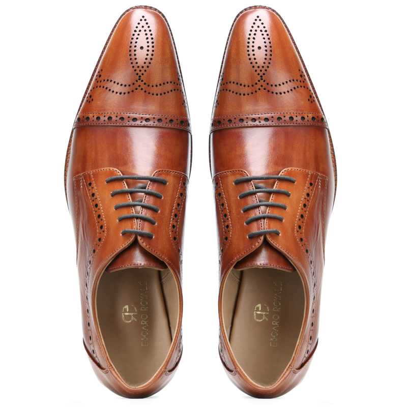 Brown Designer Derby Shoes