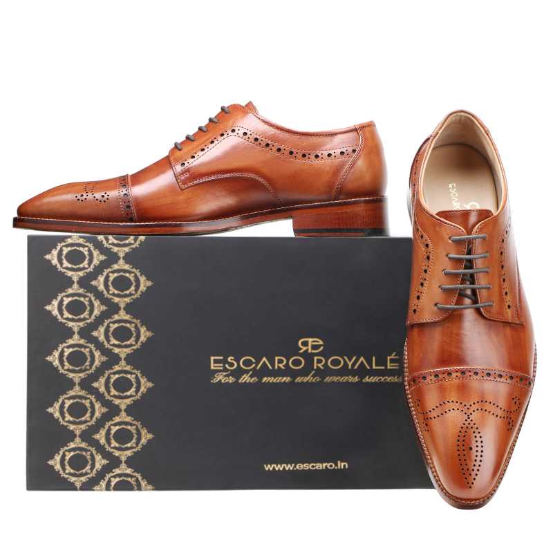 Brown Designer Derby Shoes