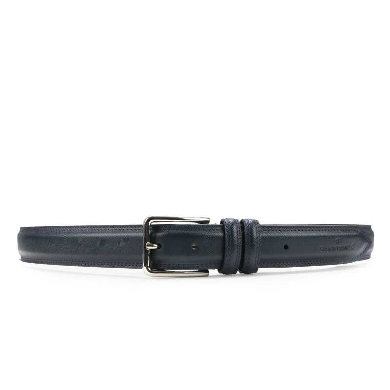 Beruto Mens Luxury Leather Belt In Blue