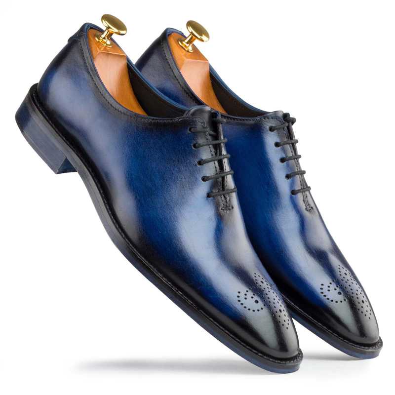 Blue Medallion Wholecut Oxfords