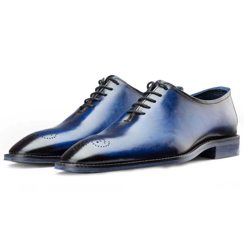 Blue Medallion Wholecut Oxfords