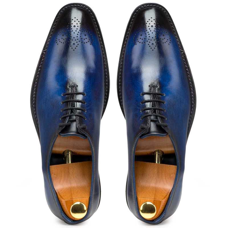 Blue Medallion Wholecut Oxfords