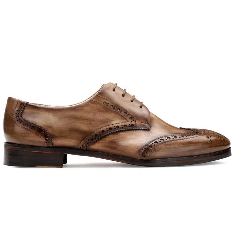 The Prague Wooden Brogues In Brown