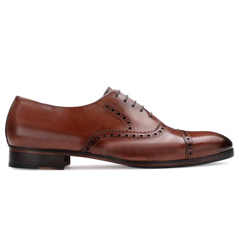 The Vienna Toecap Oxfords In Cognac