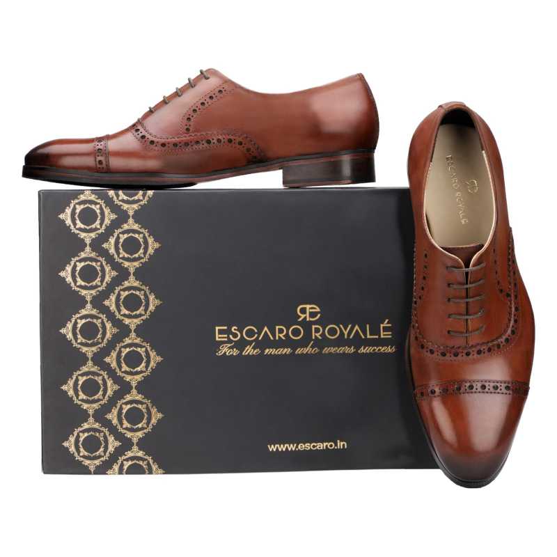 The Vienna Toecap Oxfords In Cognac