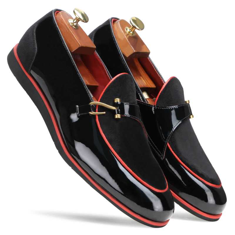 Sterling Slipons in Black-Red