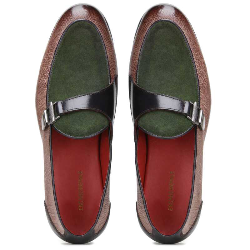 Sable Single-Monk Slipons in Olive