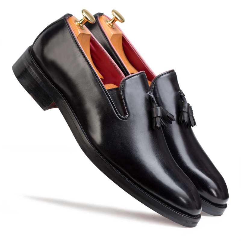 Designer Black Tassel Loafer