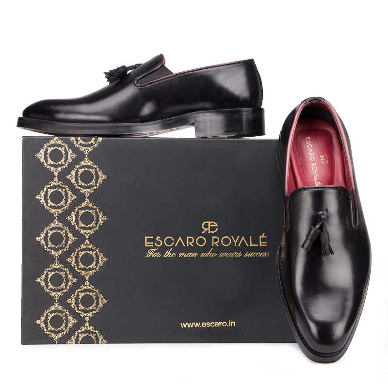 Designer Black Tassel Loafer