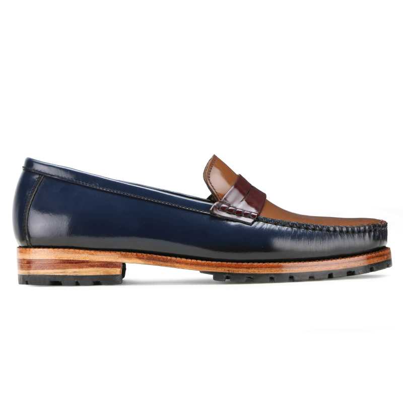 Malard Triple Color Penny Loafers