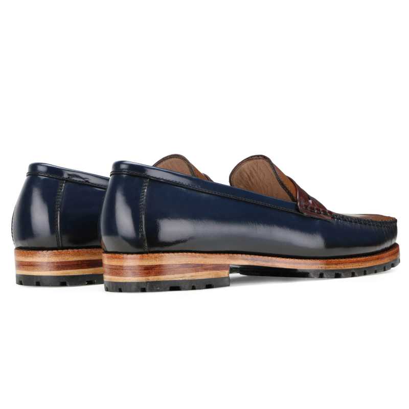 Malard Triple Color Penny Loafers