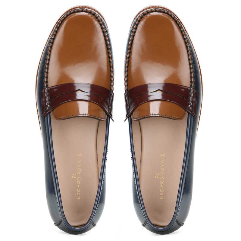 Malard Triple Color Penny Loafers