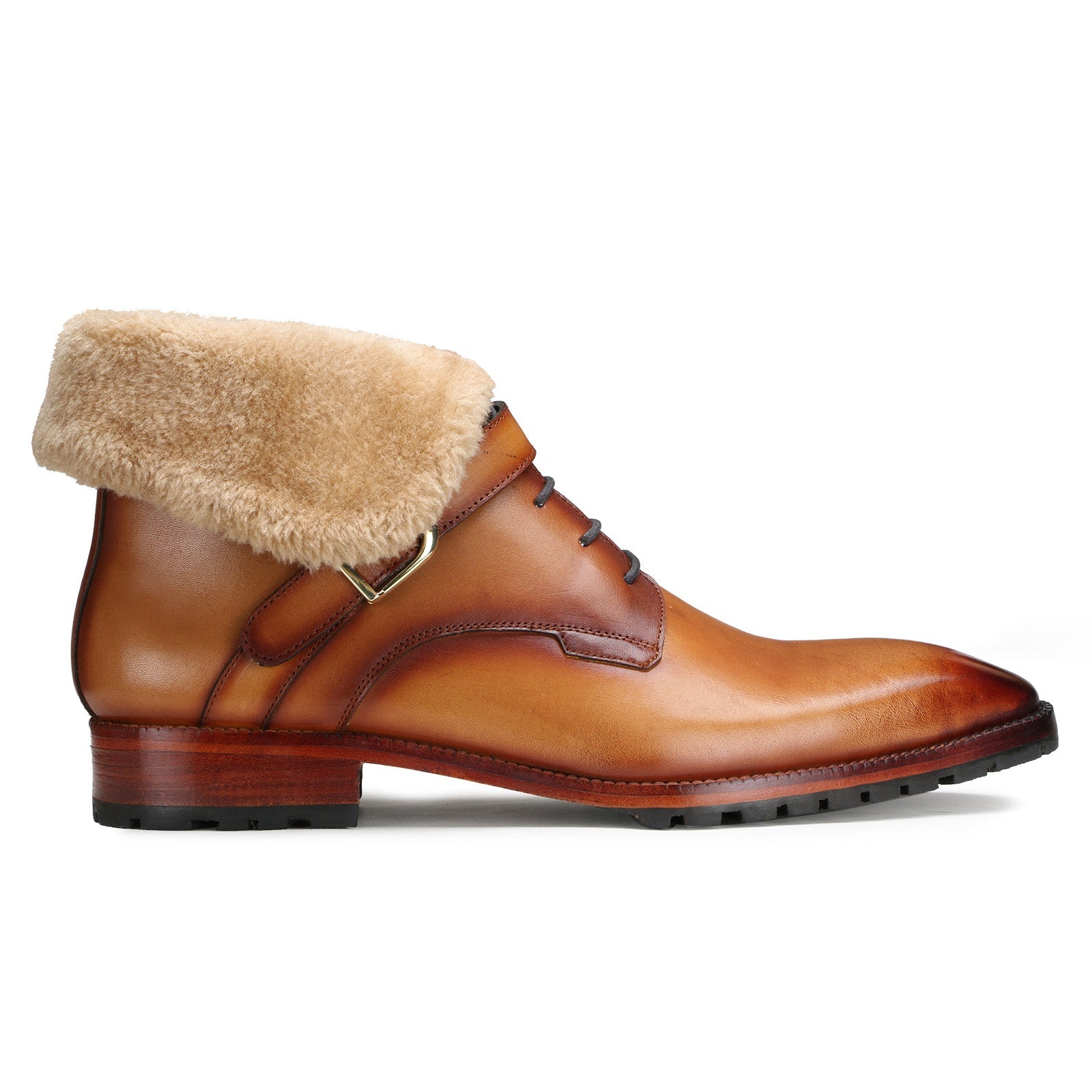 Stalwart Tan Designer Fur Boots