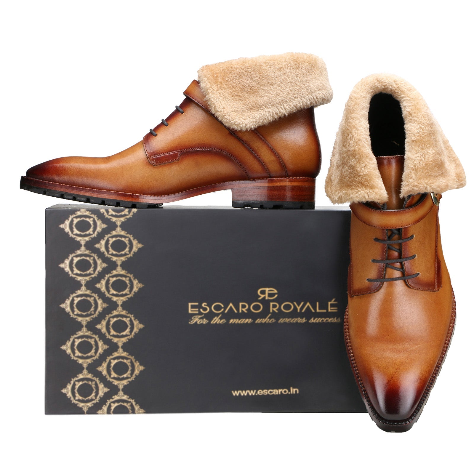 Stalwart Tan Designer Fur Boots