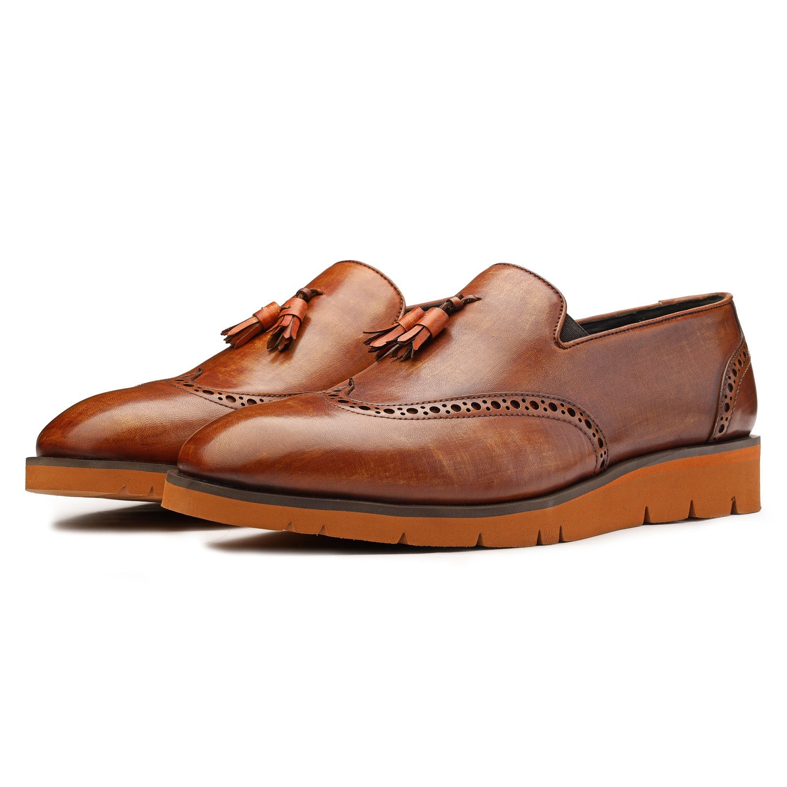 Maxwell AirFlexLite Tassel Loafers in Brown