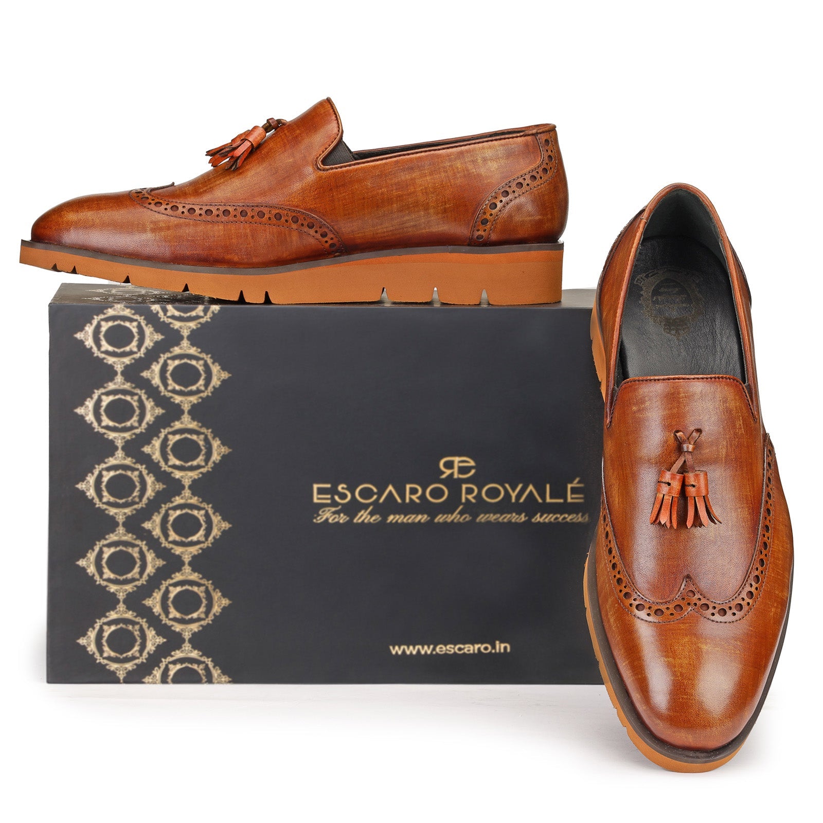 Maxwell AirFlexLite Tassel Loafers in Brown