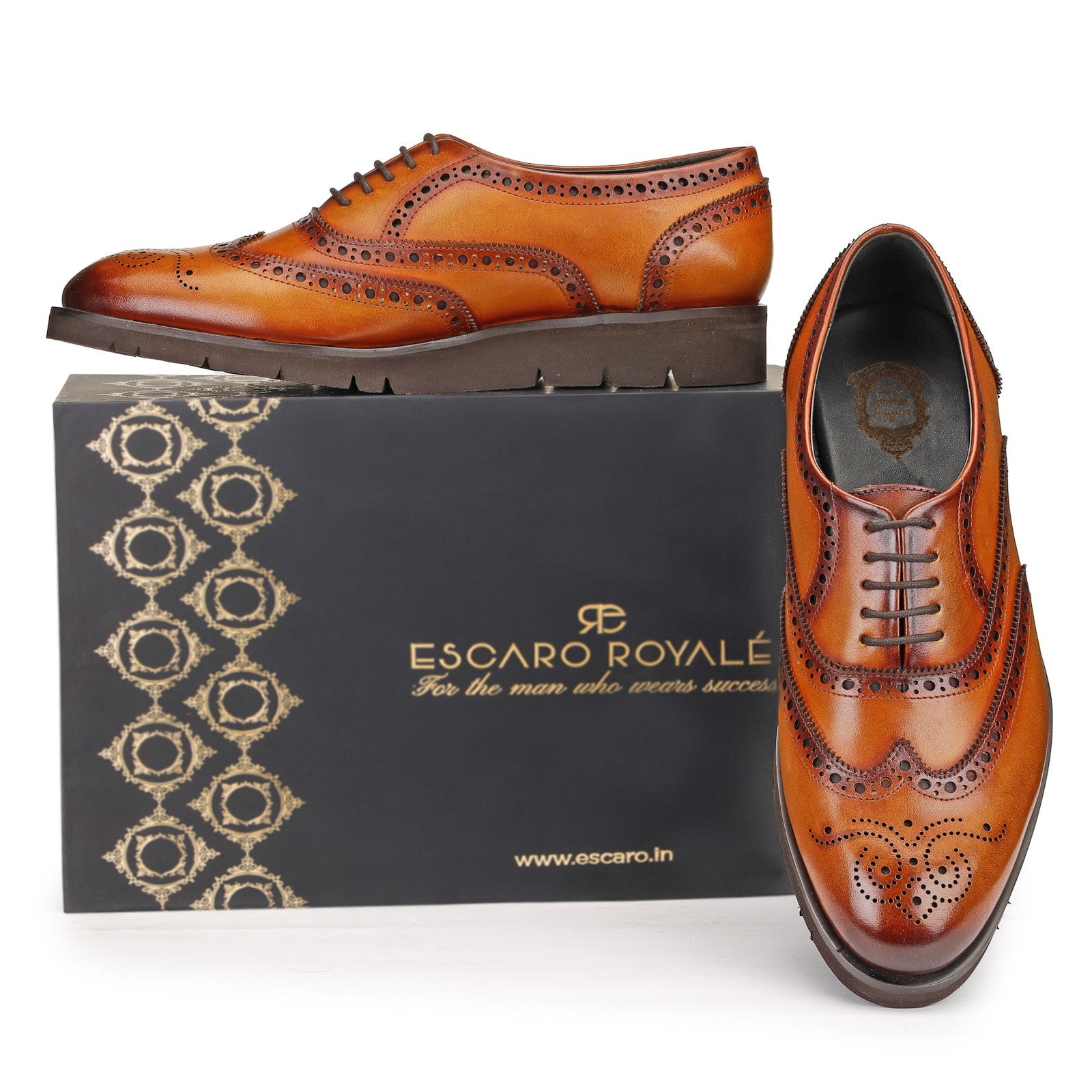 Romel AirFlexLite Cognac Brogues