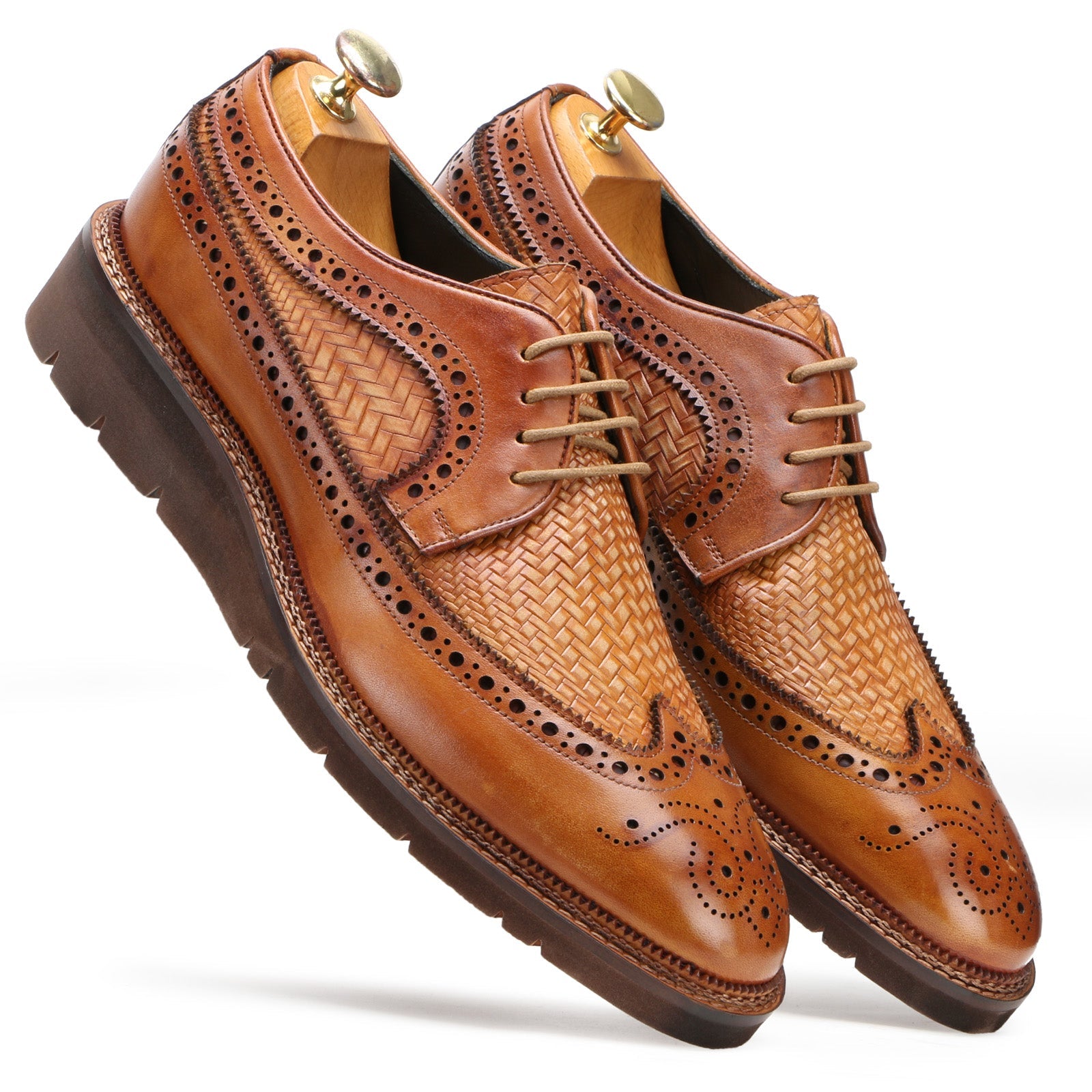 Shawn Dual Textured Brogues