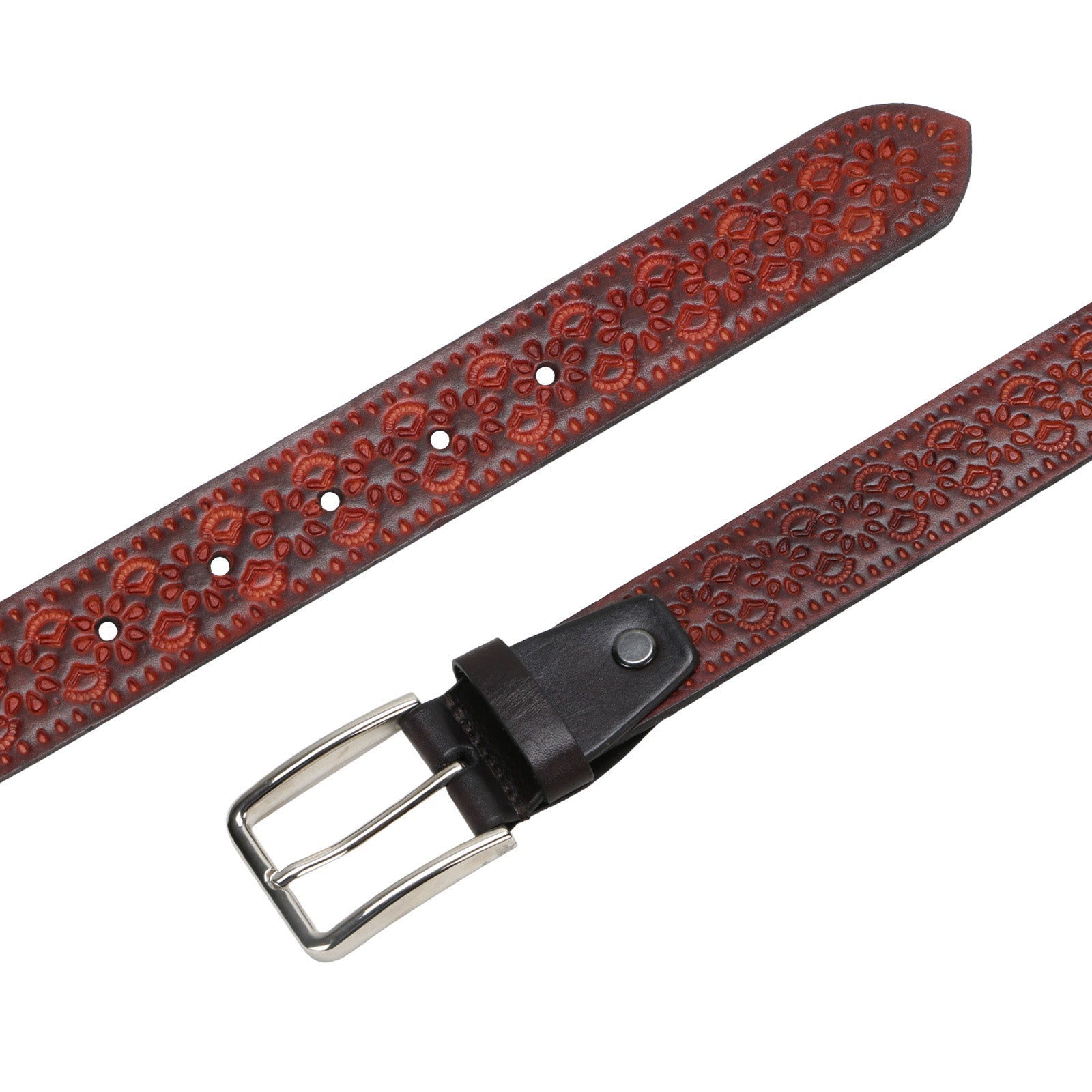 Christiano Hand Crafted Hand Tooled Leather Belt