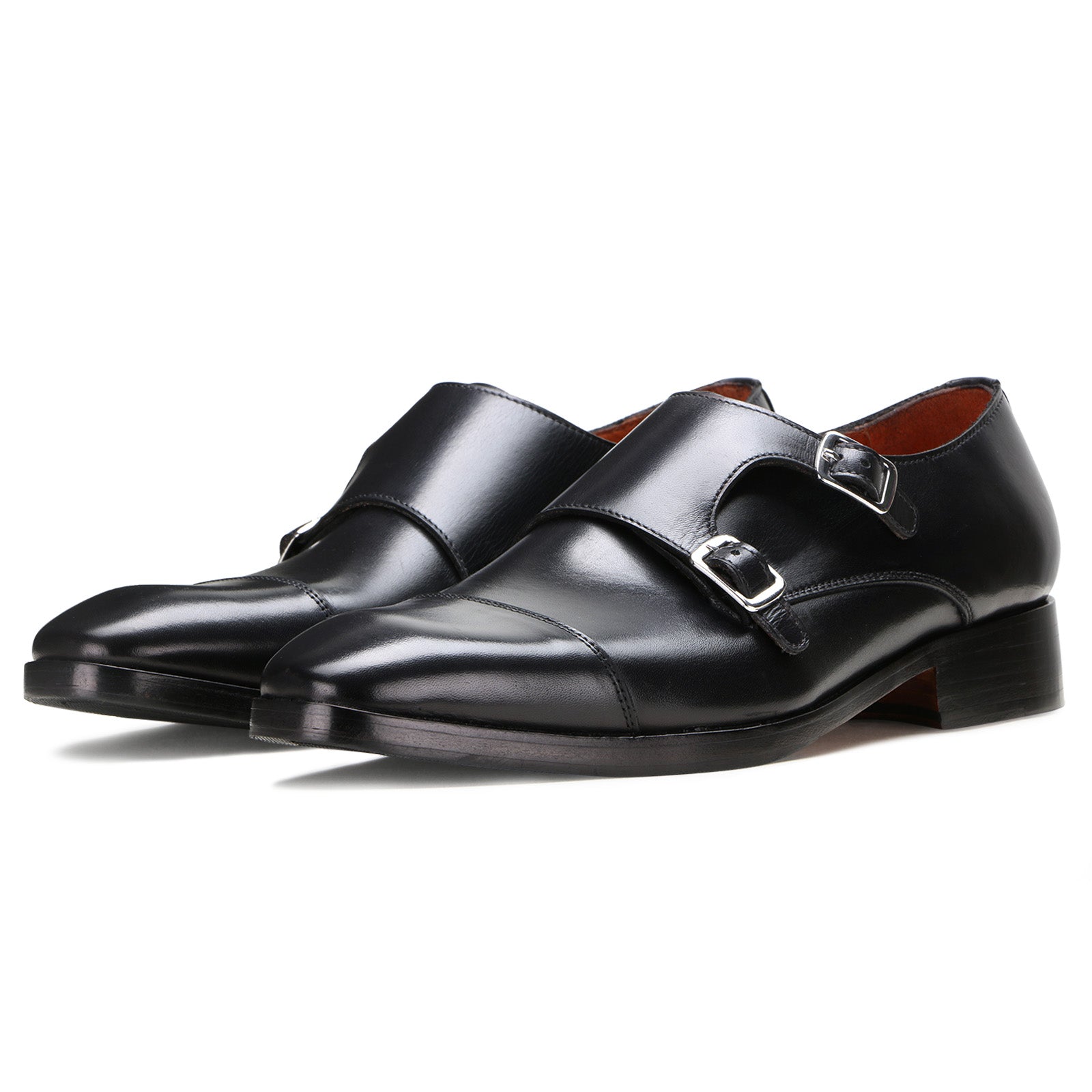 Kai Double Monkstrap   in Black