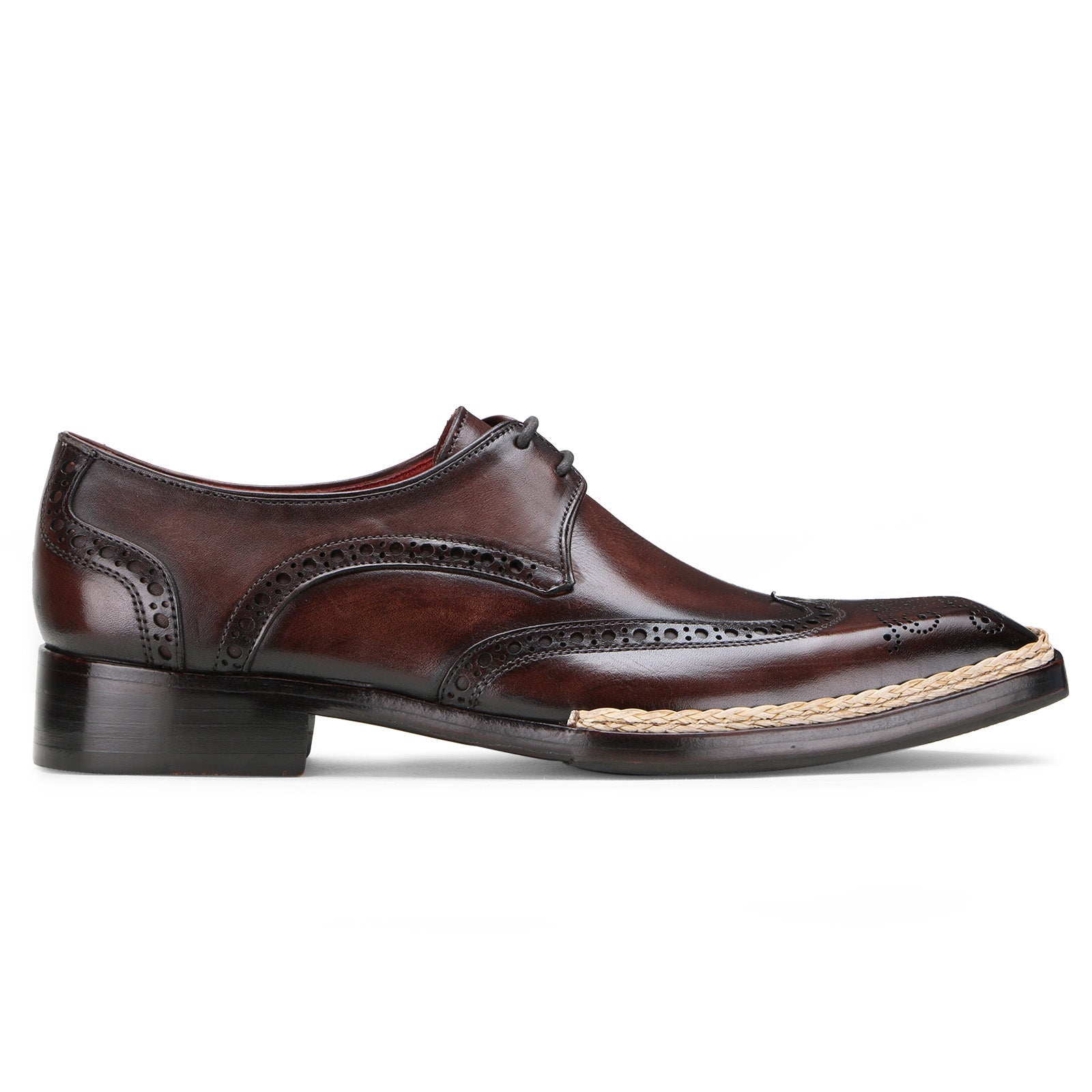 Escaro Royale Handmade Premium Derby Shoes (Gilardo, Brown)